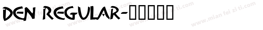 Den Regular字体转换